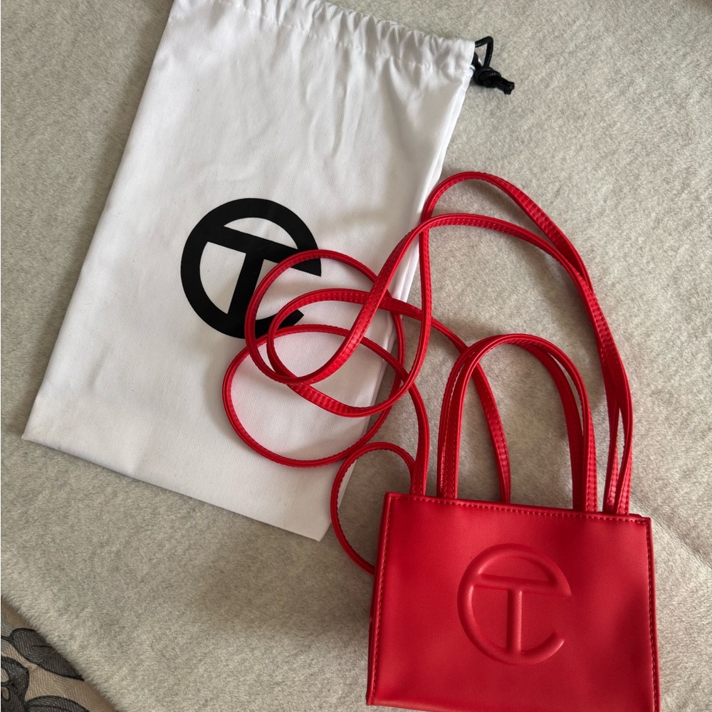 Telfar Bold Red Mini Bag